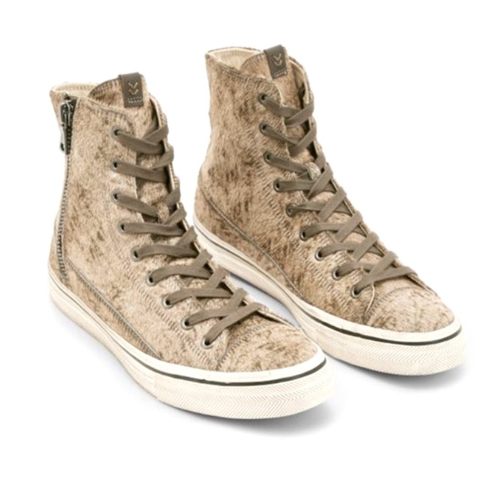 John Varvatos Men's Vulc Zip High Top Sneaker size 12